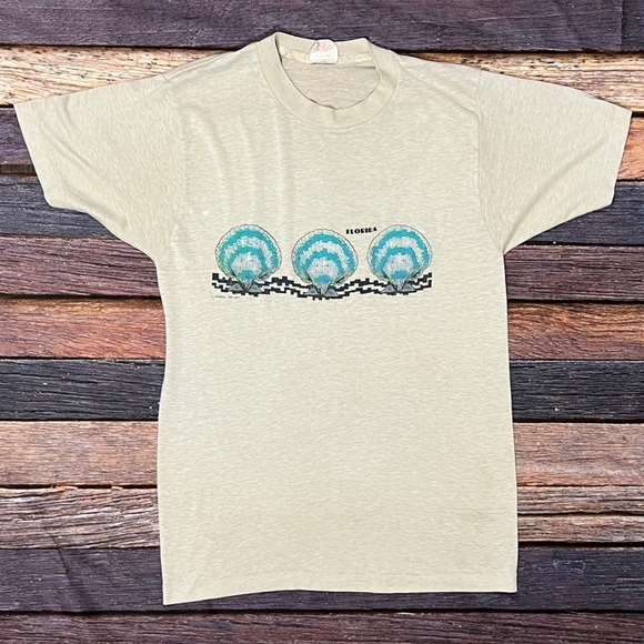 Vintage 80s Florida Travel Tourism Single Stitch 1980s Crewneck Tshirt